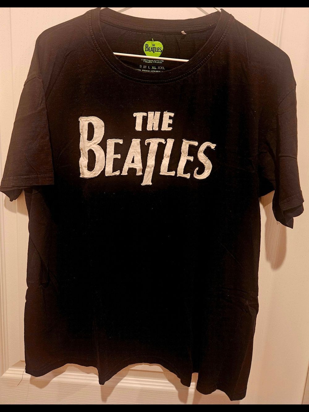 The Beatles Black T‑Shirt with White Logo
